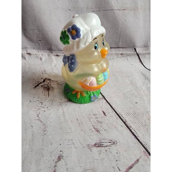 VINTAGE EASTER Chick PLASTIC COIN BANK - Picture 1 of 7